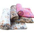 Luxury Polar Fleece Dog Plush Blanket Soft Print Pet Cooling Mat for Cats Dog Bed Accessories with Heating Feature