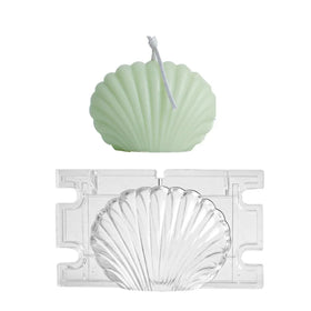3D Handmade Scented Candle Mold Soap Mold Durable Plastic Seashell Scallop Shell Candle Mold