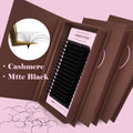 Abonnie Private Label Volume Lash Extension Trays Cashmere Matte Black Mega Volume 03 Lash Trays Individual Eyelash Extensions