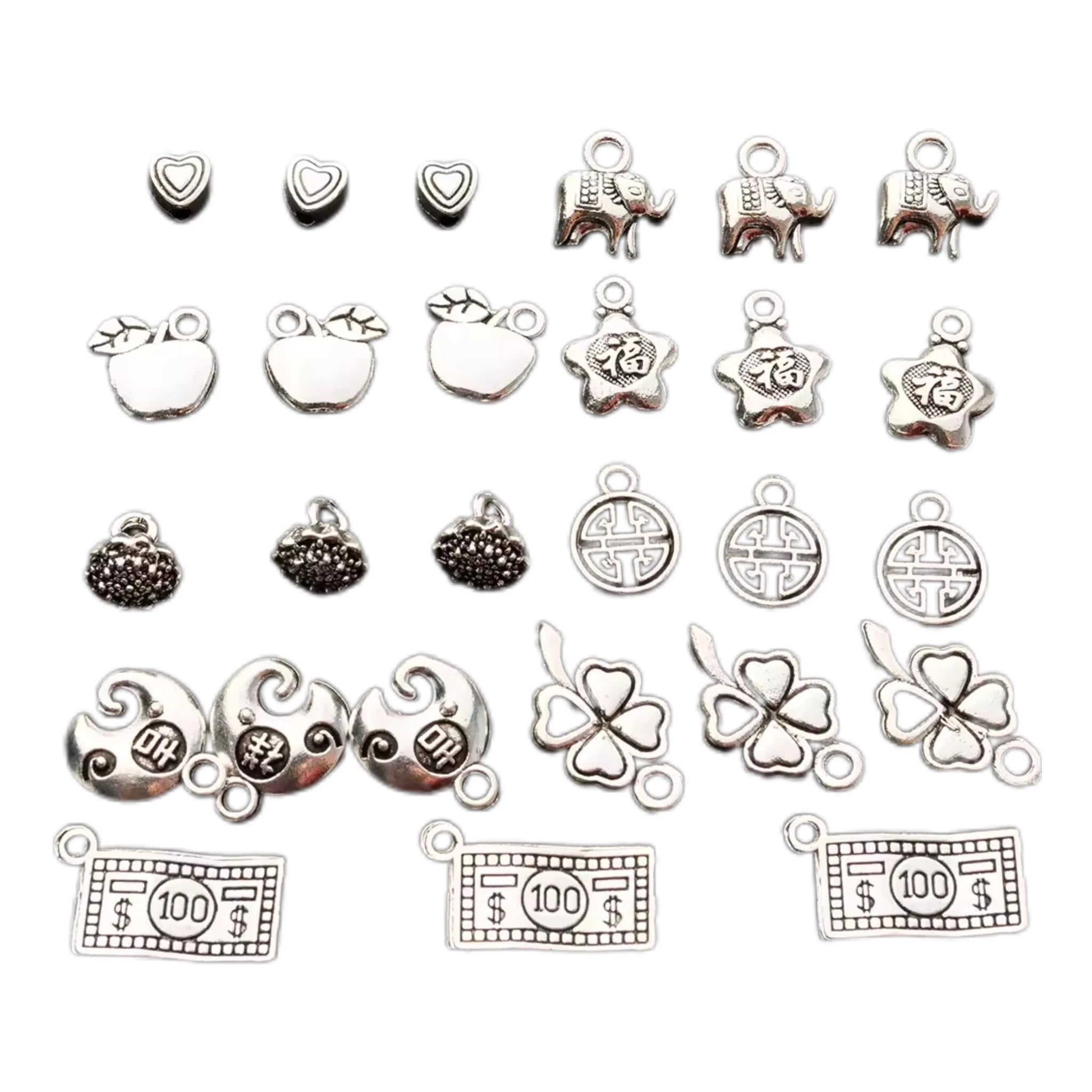 New Style Flat Round Spacers Beads Antique Silver Pendant Tone Silver Color Metal Zinc Alloy Loose Spacer Bead