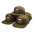 High Quality 6 Panel Cotton Embroidery Patch Logo Mesh Snapback Trucker Cap Custom Wholesale Winter Hip Hop Striped Cycling