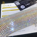 Iced Out  Tennis Chain GRA certificate moissanite  2mm 3mm 4mm 5mm 6.5mm S925 Hip Hop VVS Moissanite Diamond Tennis Chain