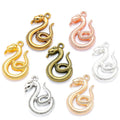YuenZ 7 colors Snake Charms Animals For Earrings necklace Pendants Diy jewelry Making Accessories 27x17mm D9333