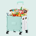Wholesale Universal Wheels Supermarket Store Shopping Trolleys Carts Camping Portable Foldable Shopping Cart Shopping Trolley MegaBDM