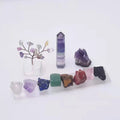 Wholesale Natural Various Healing Crystal Raw and Tumbled Stone 7 Chakra Stones Kit for Meditation