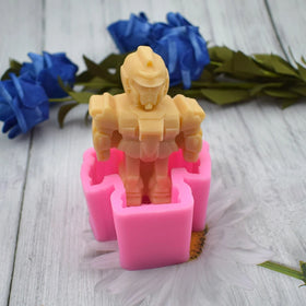 B-3164 3D Robot Shape Soap Chocolate Mold Kitchen Accessories Cake Decorating Tools Baking Stencils Silicone Mold Fondant Molds
