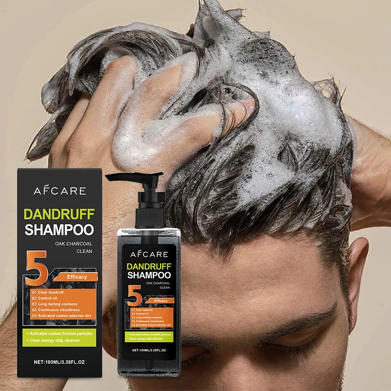 OEM ODM Charcoal Men Hair Shampoo for All Hair Types Deep Cleansing Anti-Dandruff Repair Sulfate-free Argan Oil Mint Extract