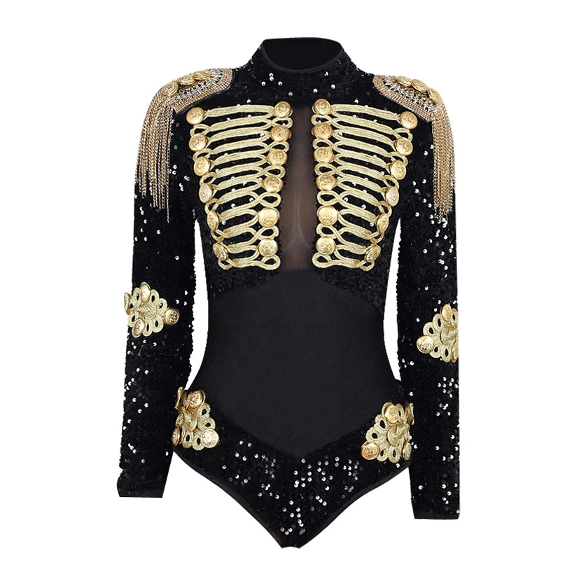 Luxury Party Prom Bodysuit Singer Host Birthday Evening Dress Sexy Designs Performance Dance Costume Stage Costume