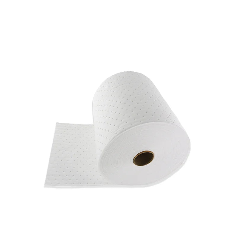Hotsale Oilspillpro OOA-R0250D Softer 80cm*50m 3mm Dimpled Oil Absorbent Roll Made in Jiangsu