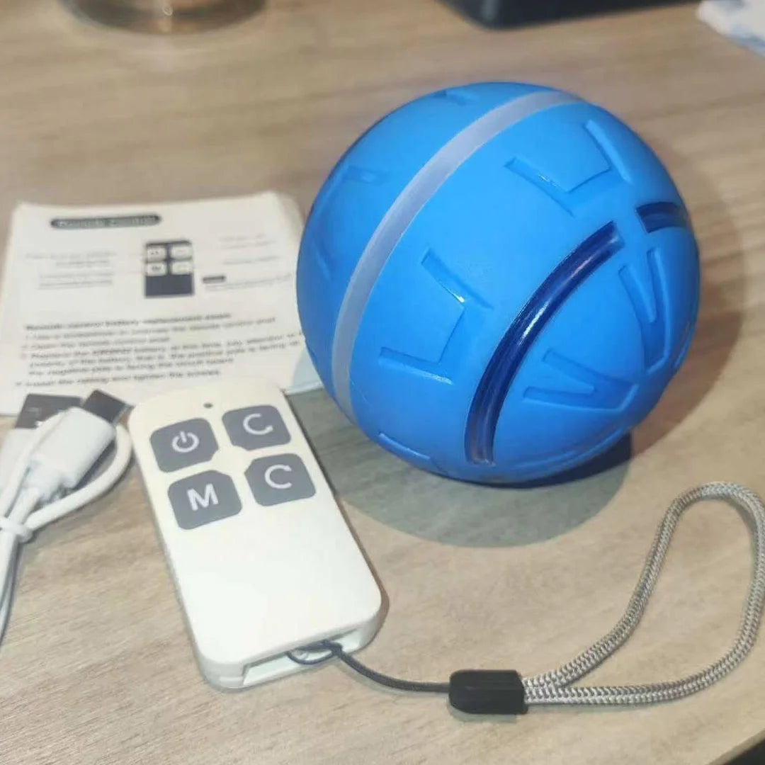 USB Smart Electronic Moving Dog Balls Modern Interactive Pet Playing Rolling Ball Toy Automatic Bouncing and Jumping Features