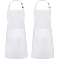 White Apron Custom Embroidery Printing Milk Tea Coffee Flower Shop Baking Nail Hot Pot Shop Work Clothes Adjusting Buckle Apron