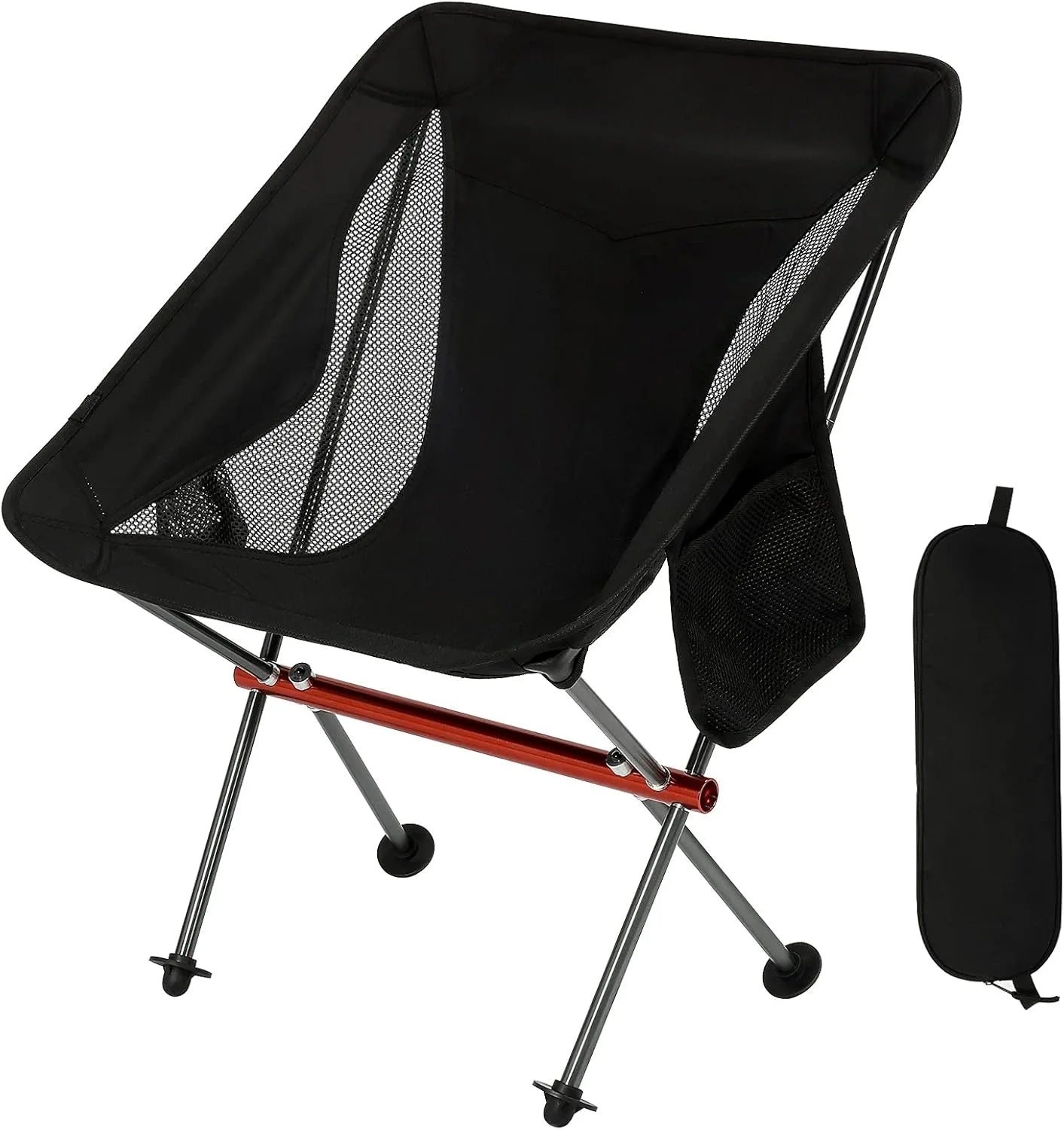 Customized Logo Small Outdoor Portable Folding Chair Modern Aluminum Moon Chair Camping Picnic Fishing Stool Oxford Fabric 300kg