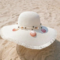Factory Sales Sun Straw Hat Wide Brim UPF 50 Summer Hat Foldable Roll up Floppy Beach Hats for Women