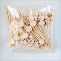 J&M 100pc Count 4.7 Inch Hamburger-Shaped Cocktail Picks Food Safety Bar Tools for Parties Drinks Fancy Decorative Picks Bars