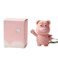 Cute Keychain Bear Lipstick Matte Cruelty Free High Pigment Waterproof Lasting Soft Lip Gloss Makeup
