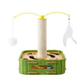 Luxury Large Cat Tree Tower Modern Maze Ball Bed made of Sustainable Wood and Plush for Cats