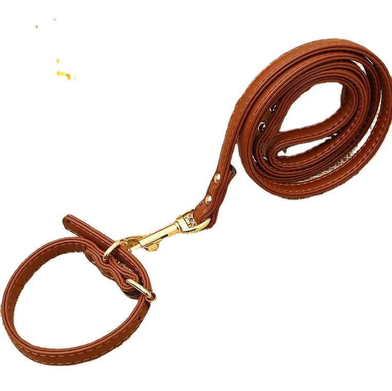 Stocked Durable  Heavy Duty Leather Puppy and Small Dog Training Collar