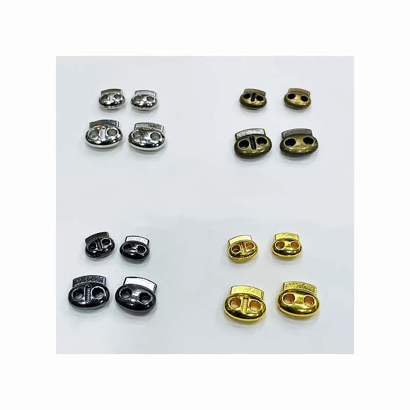 6mm 8mm 2-hole Pig Nose Shape Toy Clothes Buttons Doll Sew Accessories Decorative Gold Silver Bronze Mini Metal Buckle Buttons