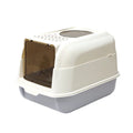 Extra Large Fully Enclosed Anti-Splash Cat Litter Box Easy Clean PP Plastic Toilet Deodorizing Feature Top-Out Design Ready for