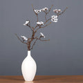 M292 Artificial 8 Forks Mini Cherry Blossom With Stem Flower White Pink Cherry Blossom Branches for Sale