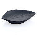 Japanese Restaurant Tableware Sushi Serving Leaf Shaped Black Melamine Side Dish