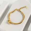 VIANRLA New Arrival Cuban Chain Bracelet 925 Sterling Silver Link Chain Bracelet
