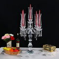 Wedding Table Decoration Centerpieces 5 Arms Crystal Candelabras Crystal Candlestick