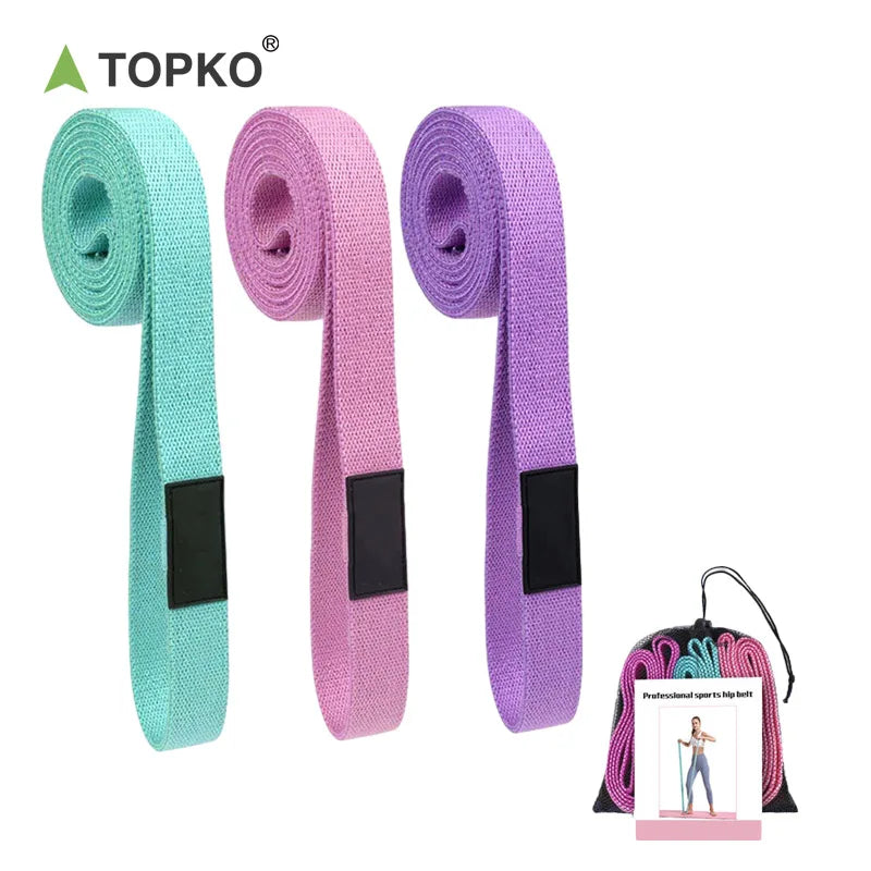 TOPKO Stocked High Quality Resistance Bands Set Gym Yoga Fitness Workout Resistance Bands Set