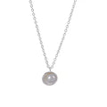 Korean 925 Silver Jewelry Necklace Natural Mother of Pearl Pendant Necklace Luxury Gold Plated Pure Silver Chain Necklace Women