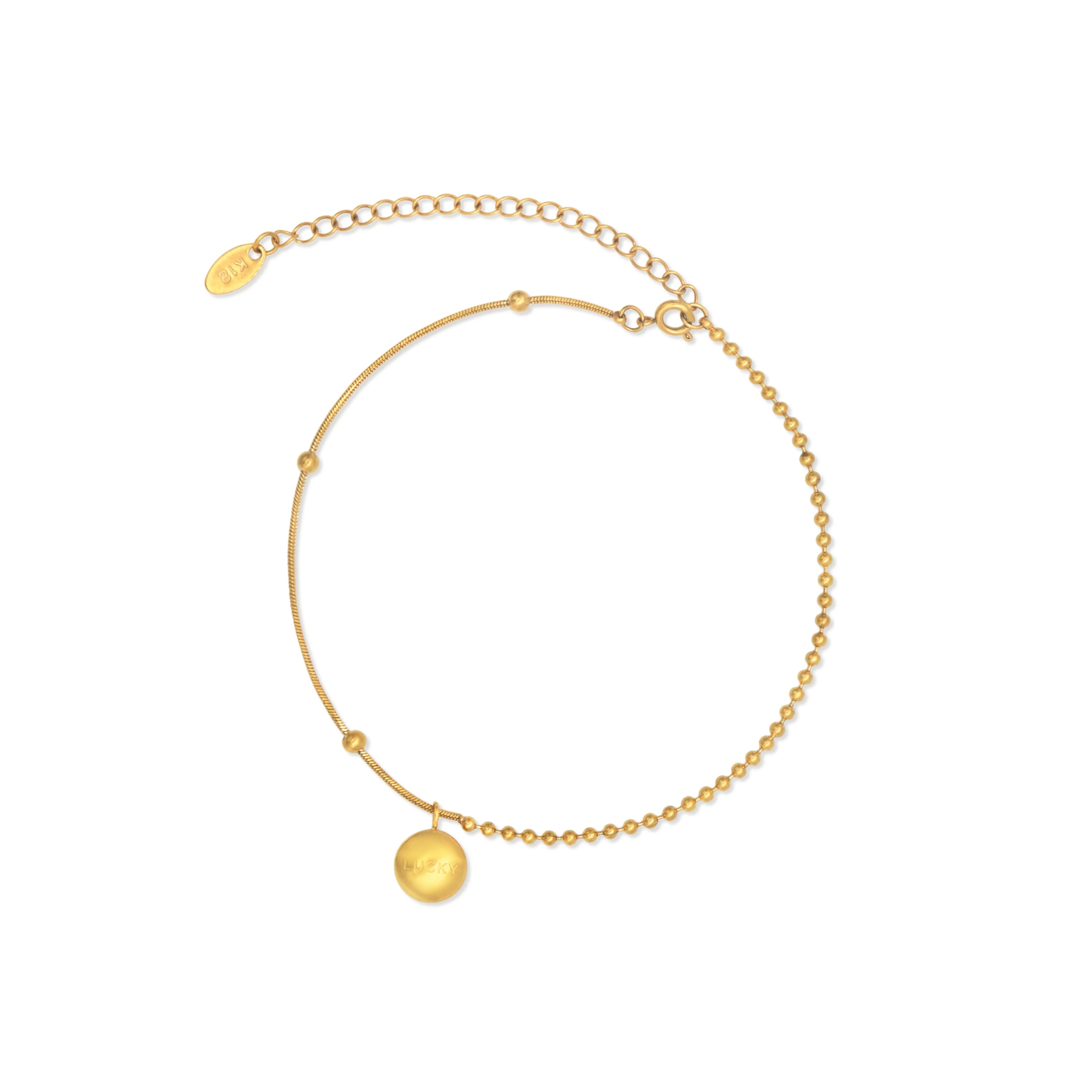 Chris April in Stock Fashion Jewelry 316L Stainless Steel PVD Gold Plated Cuban Link Chain Anklet for Women