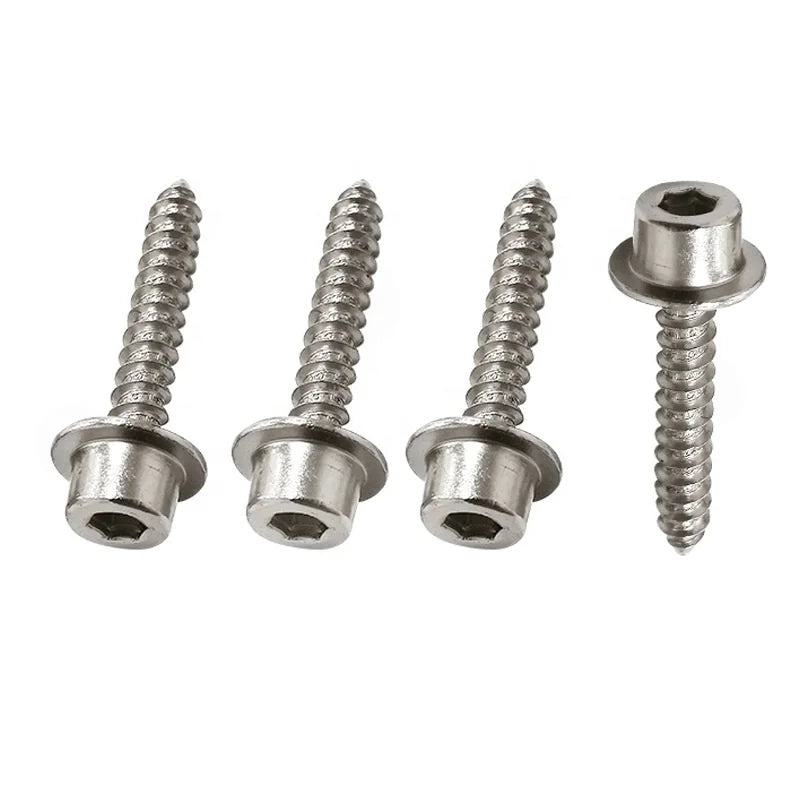 Customized for Stainless Steel 304/316 TC4 Tai Alloy Steel Hexagonal Socket Flange Self-Tapping Allen Cup Screw CLASS 4