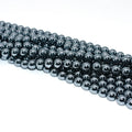 Wholesale 6/8/10mm Natural Terahertz Loose Gemstone Beads for DIY Black Jewelry