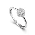 925 Sterling Silver Chic Halo Design Women's Wedding Engagement Rings Cubic Zirconia Trendy Casual Classic Party Style