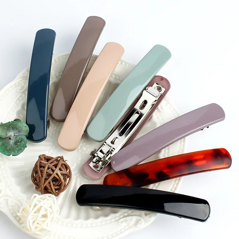 Wholesale Fashion Frosted Women Hair Clip Headdress Simple Korean Trend Girls Spring Hairpin Famous Hair Accessories