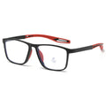Custom Log Unisex Diamond Face Shape Spectacle Optical TR Frame Sport Sunglasses UV400 Anti Blue Light