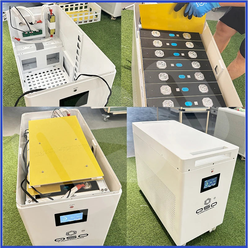 QSO Large Capacity Mb56 Diy Box 32kwh 30kwh 628Ah Dyi Kit Evemb56 16S 48V 51.2V 560AH Lifepo4 Cell Lithium MB56 Battery Box Case
