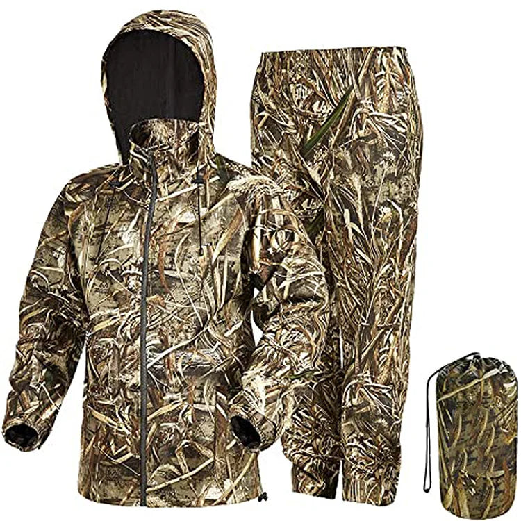 Custom Women's Standard Classic Universal Waterproof Breathable Rain Suits Bionic Camouflage Bionic Tree Hunting Clothes
