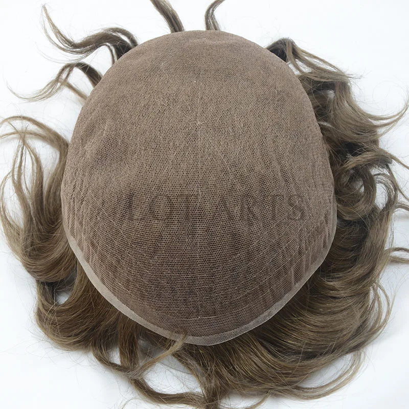 Stock Toupee 8x10 6inch Human Hair Stock Toupee Full swiss Lace Toupee for Men