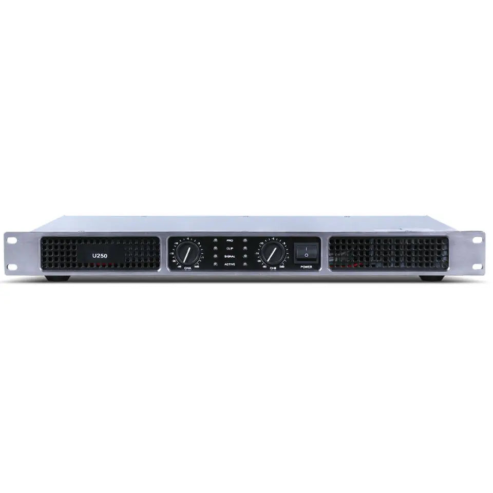 OEM U250 300W*2 Audio Power Amplifier 1U Professional High Power Amplifier  for Conference Home Theater