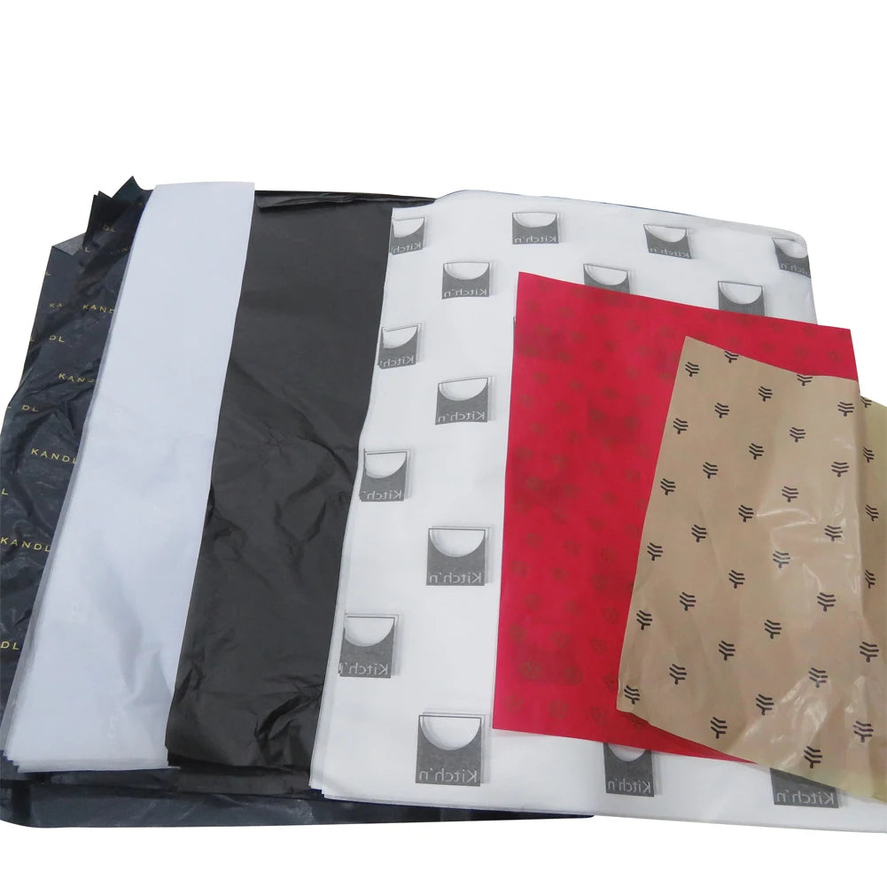 Custom logo Tissue Cotton Paper Clothing Thin Silk Paper Gift Wrapping Paper Packaging Wholesale for Shoes