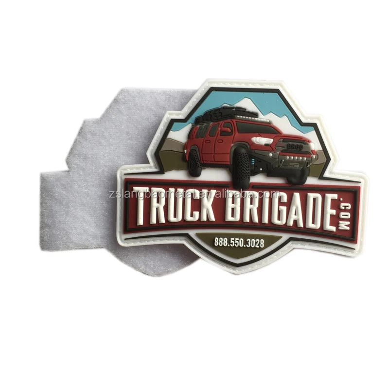 ZSLANGBAO 3D Soft PVC Clothing Jeans PVC Badges Adhesive PVC Patches Spiderman Patch Custom Team Club Customized Rubber Embossed