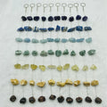 925 Silver Chain Natural Irregular Quartz Gemstone Jewelry Raw Rough Crystal Stone Birthstone Pendant