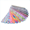 Tamax NAD019 rainbow Colorful Sponge Double Sided Manicure Nail File Buffer Grits 100/180 Supplies