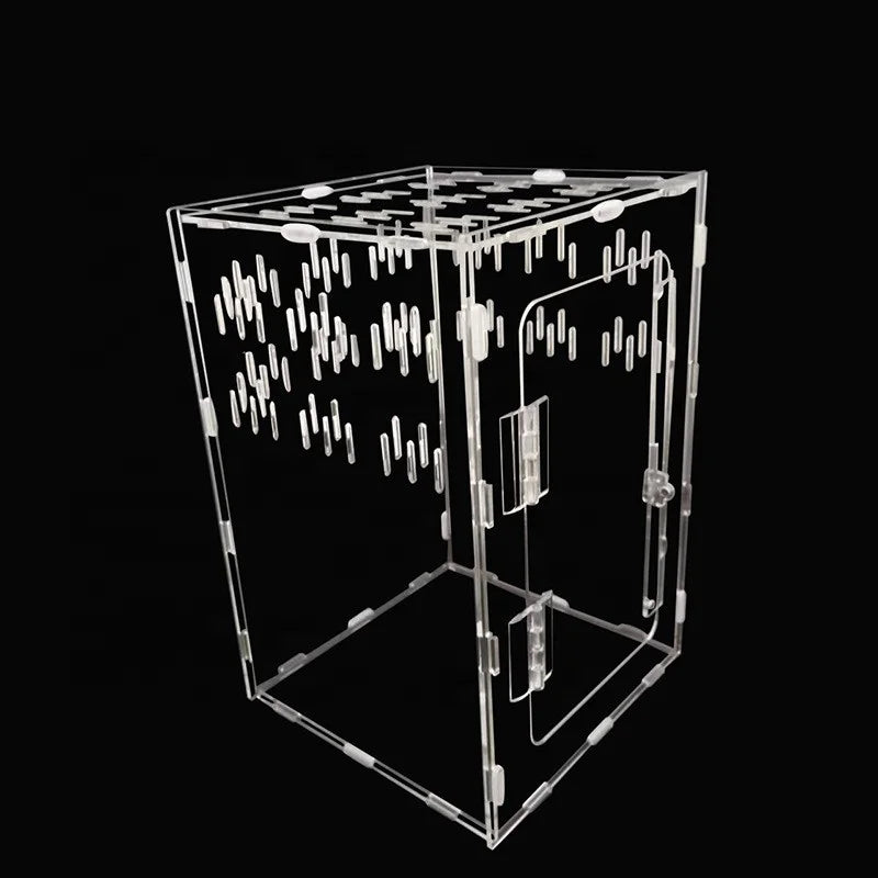 Jumping Spider Acrylic Display Cases Reptile Enclosure Cage Box Acrylic Spider Enclosure for Tarantula