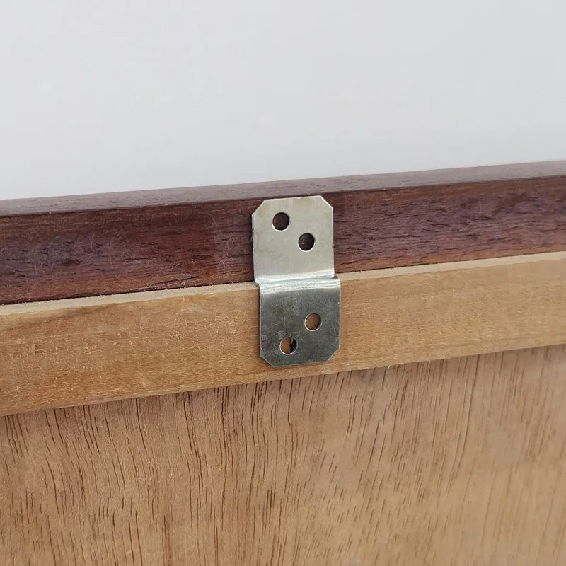 Heavy Duty Universal 16*32mm Zinc Plated Iron Silver Connector Triangle Corner Brace Picture Wood Frame Bracket Fastener Hongzun