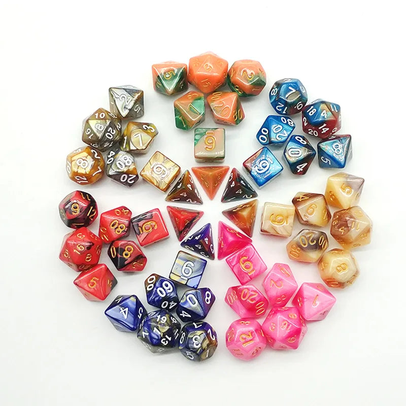 DND Dice Sets 7PCS Dungeons and Dragons Dice with Free Pouch D&D Pole Playing Games