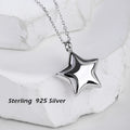 Fashion Jewelry Start Shape Sterling 925 Silver Necklace Lady Chain Necklace
