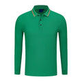 Blank Mens Plain Long Sleeve Polo Shirts