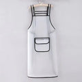 TPU Waterproof Oil Resistant Semi Transparent Household Kitchen Apron