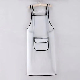 TPU Waterproof Oil Resistant Semi Transparent Household Kitchen Apron